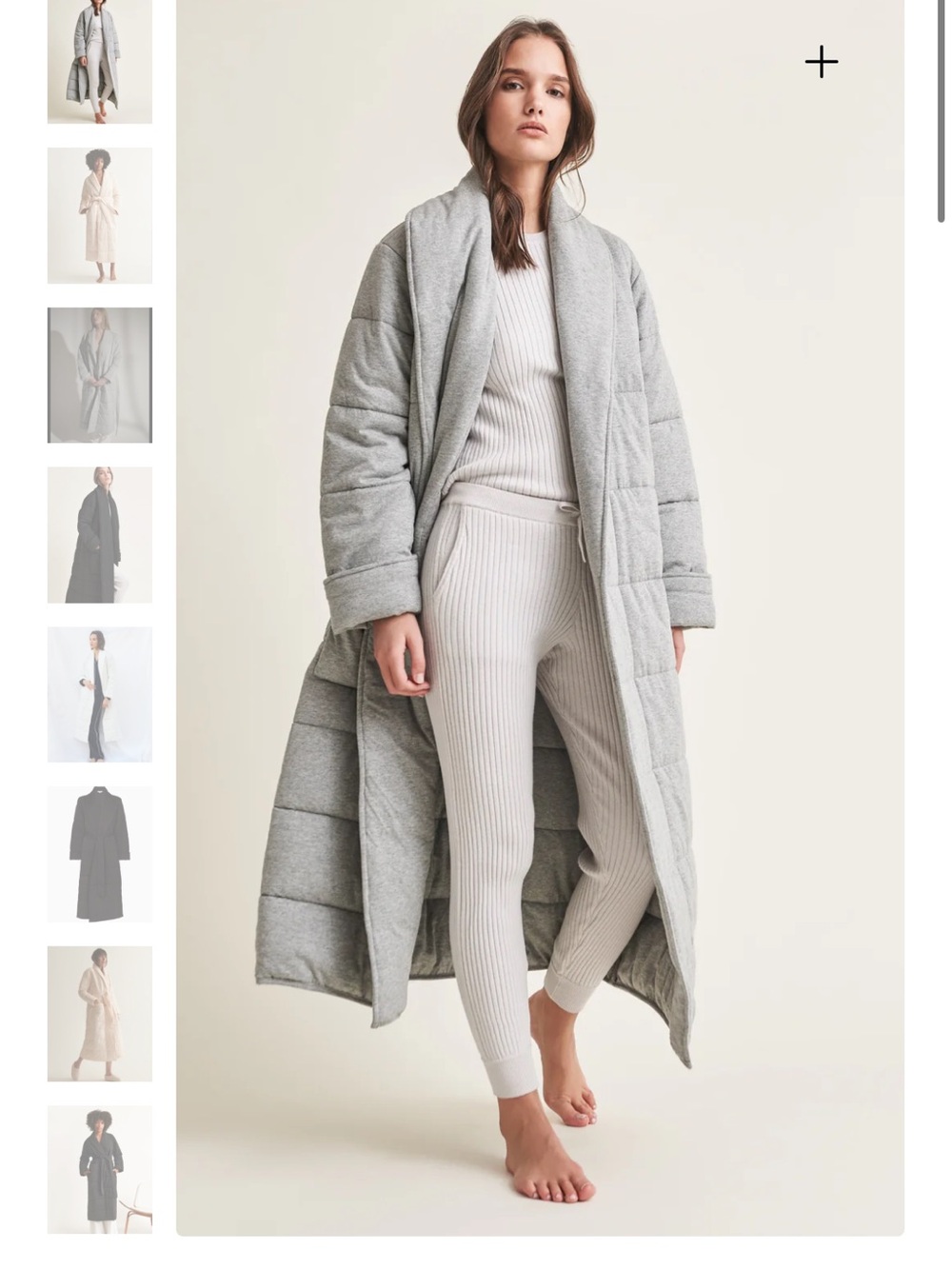 Skin Sierra Long Quilted Robe